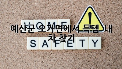 예산군 오가면에서 득템! ✨ 내 차 찾기 🚗💨